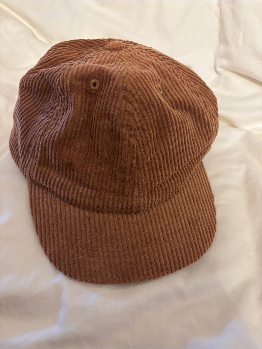 Kids Corduroy Baseball Cap in Brown
